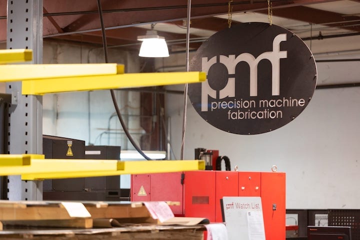 Image of PMF’s fabrication shop